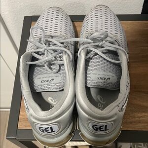 ASICS Gel-Quantum 180 Silver and White Sneakers